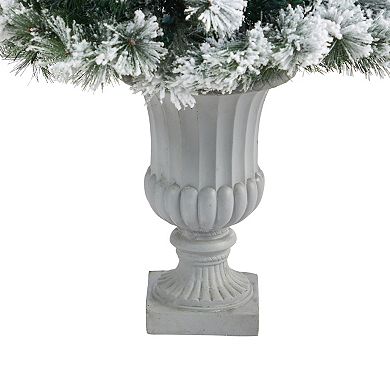 nearly natural 56-in. Flocked Oregon Pine Artificial Christmas Tree