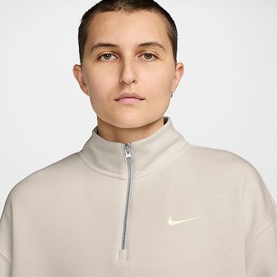 Women's Nike Oversized Quarter-Zip Phoenix Fleece Sweatshirt