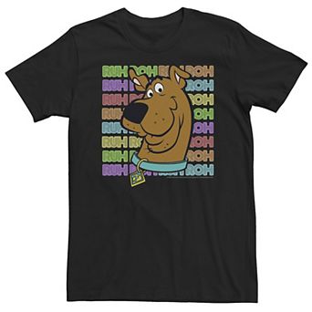 Big & Tall Scooby-Doo Ruh-Roh Neon Text Stack Tee