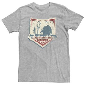 Big & Tall Supernatural Join The Hunt Rustic Portrait Badge Tee