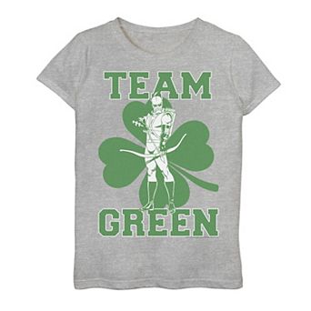Girls 4-16 DC Comics St. Patrick's Day Green Arrow Team Green Graphic Tee