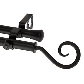 Rod Desyne Curl 13/16" Double Curtain Rod
