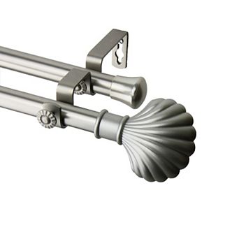 Rod Desyne Clam 13/16" Double Curtain Rod