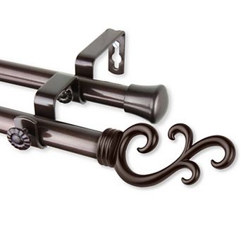 Rod Desyne Swan 13/16" Double Curtain Rod