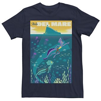 Disney / Pixar's Luca Alberto Men's Isola Del Mare Poster Tee