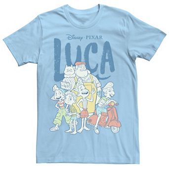 Disney / Pixar's Luca Men's Group Shot Logo Tee