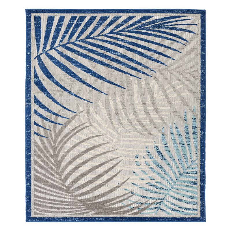 Decor 140 Colette Indoor Outdoor Coastal Area Rug, Blue, 8X10 Ft