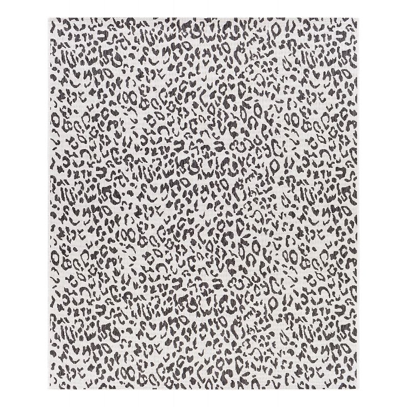 Decor 140 Lucie Indoor Outdoor Modern Area Rug, Black, 8X10 Ft