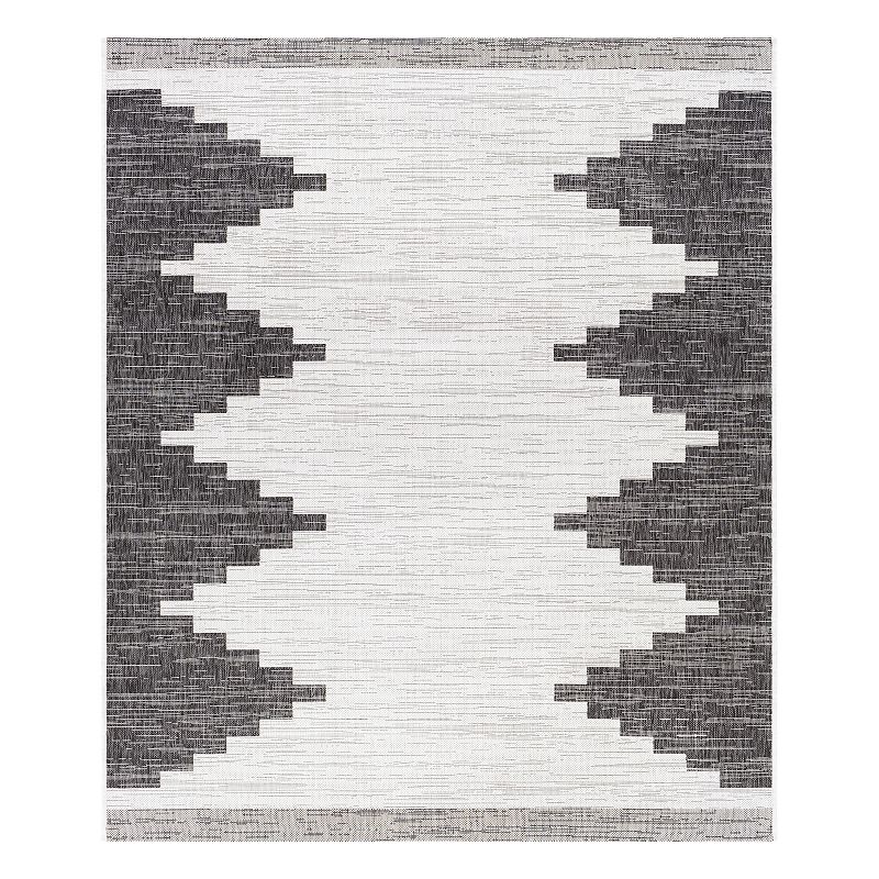 Decor 140 Noel Indoor Outdoor Modern Area Rug, Black, 8X10 Ft