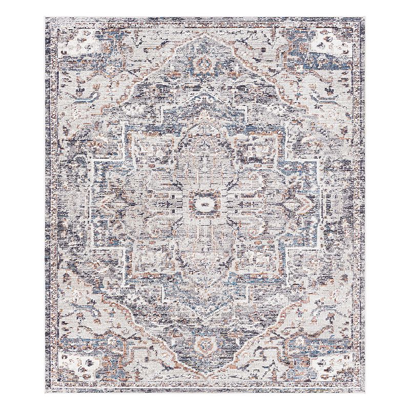 Decor 140 Jacques Indoor Outdoor Traditional Area Rug, Grey, 7X9 Ft