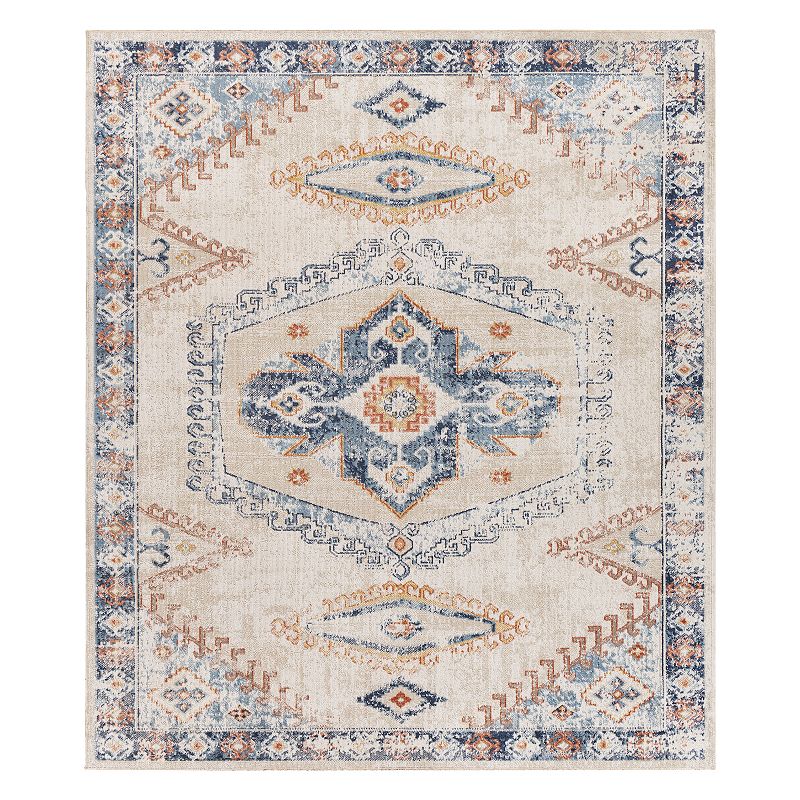 Decor 140 Victor Indoor Outdoor Global Area Rug, Orange, 8X10 Ft