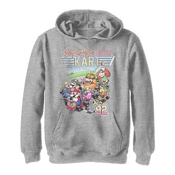 Boys 8-20 Mario Kart 92 Group Shot Distressed Hoodie