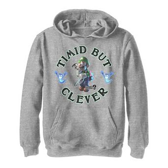 Boys 8-20 Luigi's Mansion 3 Luigi Timid But Clever Portrait Hoodie