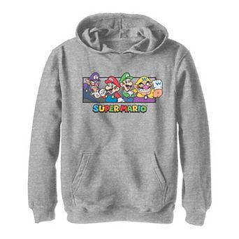 Boys 8-20 Super Mario Bros. Character Collage Portrait Hoodie