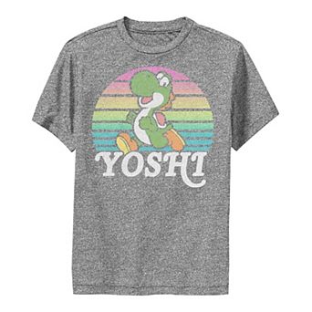 Boys 8-20 Super Mario Yoshi Retro Line Run Portrait Tee