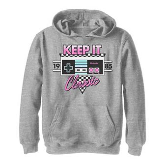 Boys 8-20 Nintendo 1985 Classic NES Controller Hoodie