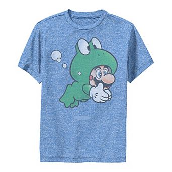 Boys 8-20 Super Mario Frog Faded Portrait Tee