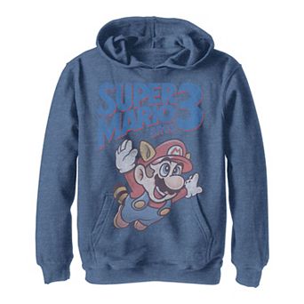 Boys 8-20 Super Mario Bros 3 Retro Cover Poster Hoodie