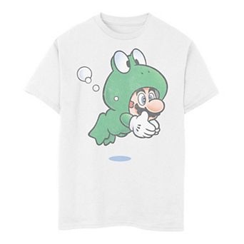Boys 8-20 Super Mario Frog Faded Portrait Tee