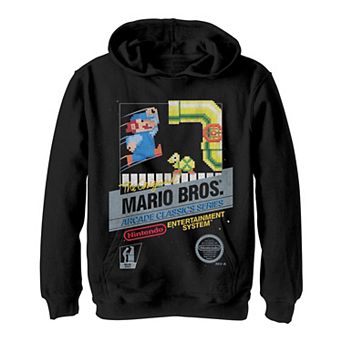Boys 8-20 Super Mario Bros. Arcade Series Classic Cover Hoodie