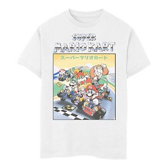 Boys 6-20 Nintendo Super Mario Kart Retro Racers Light Graphic Tee