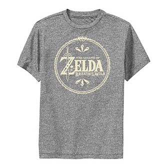 Boys 8-20 Nintendo Legend Of Zelda Breath of The Wild Yellow Hue Logo Tee