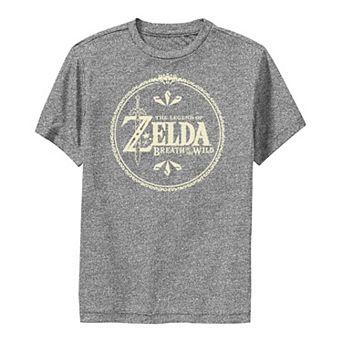 Boys 8-20 Nintendo Legend Of Zelda Breath of The Wild Yellow Hue Logo Tee