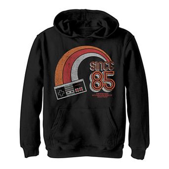 Boys 8-20 Nintendo Nes Rainbow Retro Logo Hoodie