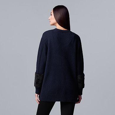 Women's Simply Vera Vera Wang Faux Fur Coatigan