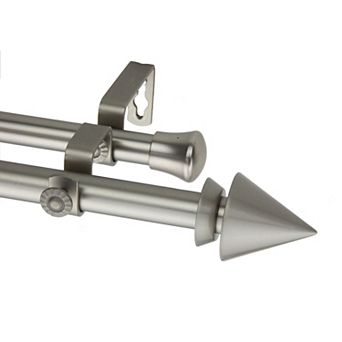 Rod Desyne Cone 13/16" Double Curtain Rod