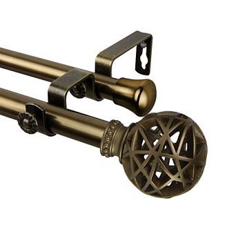 Rod Desyne Leanette 13/16" Double Curtain Rod