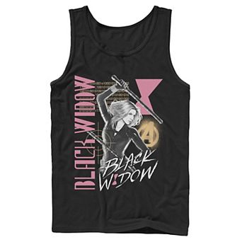 Men's Marvel Black Widow Retro Collage Tank Top