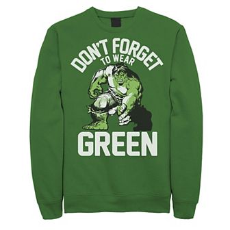 Men's Marvel Hulk Don't Forget Green St. Paddy's Sweatshirt