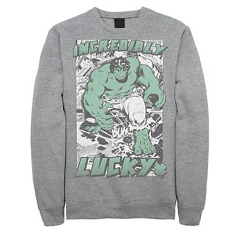 Men's Marvel Hulk Incredibly Lucky St. Patrick's Sweatshirt
