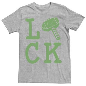 Men's Marvel Thor Large Luck Text Tee