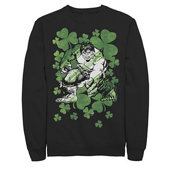 Men's Marvel Hulk Shamrocks St. Patrick's Vintage Sweatshirt