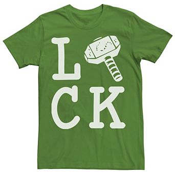 Men's Marvel Thor Large Luck Text Tee