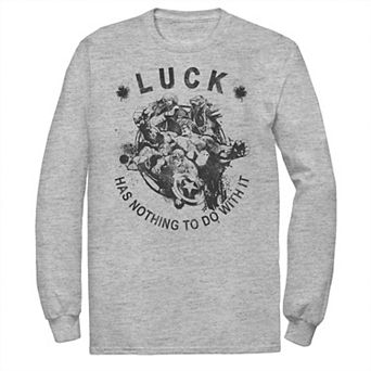 Men's Marvel St Patty's All Skill No Luck Avengers Tee