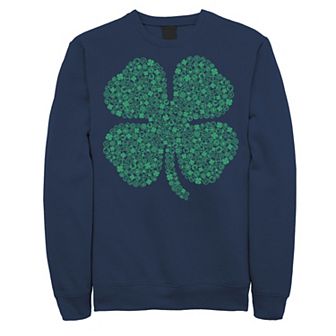 Men's Marvel Hero Symbol St. Patty's Build Up Fill Sweatshirt