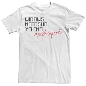 Men's Marvel Black Widow Natasha Yelena Sister Squad Tee