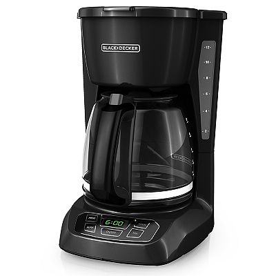 BLACK+DECKER 12-Cup Black Programmable Coffee Maker