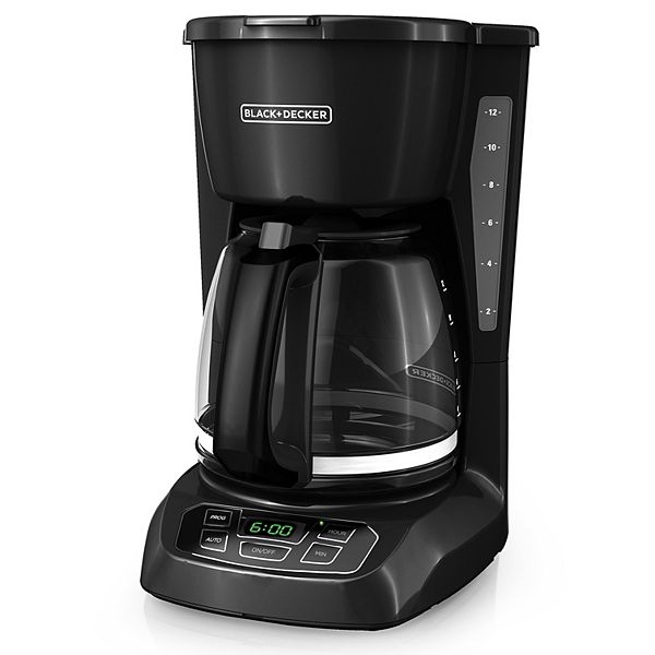 BLACK & DECKER 12-Cup Black Programmable Coffee Maker at