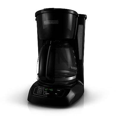 BLACK+DECKER 12-Cup Black Programmable Coffee Maker