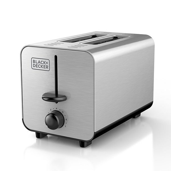 Black+decker 2-Slice Toaster, Stainless Steel, Silver