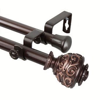 Rod Desyne Eleanor 13/16" Double Curtain Rod