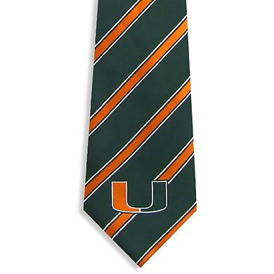 Miami Hurricanes Striped Tie