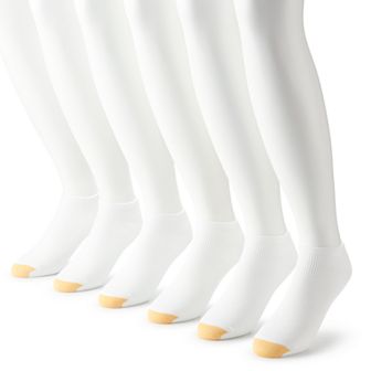 Men's GOLDTOE® 6-Pack Athletic Nylon Lite No Show Socks