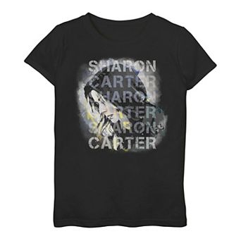 Girls 7-16 Marvel The Falcon And The Winter Soldier Sharon Carter Text Graphic Tee