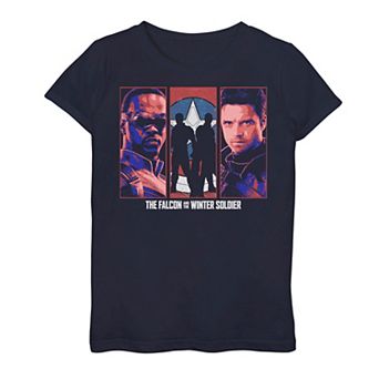 Girls 7-16 Marvel The Falcon And The Winter Soldier Panels Graphic Tee