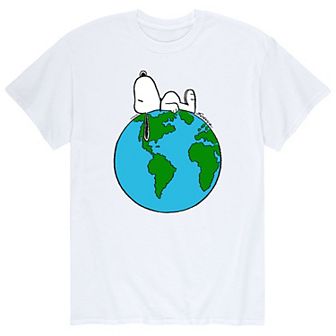 Men's Peanuts Top of The World Tee